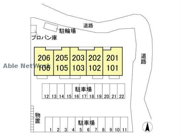 ボヌール・シュシュ（高崎市下小鳥町）の物件外観写真